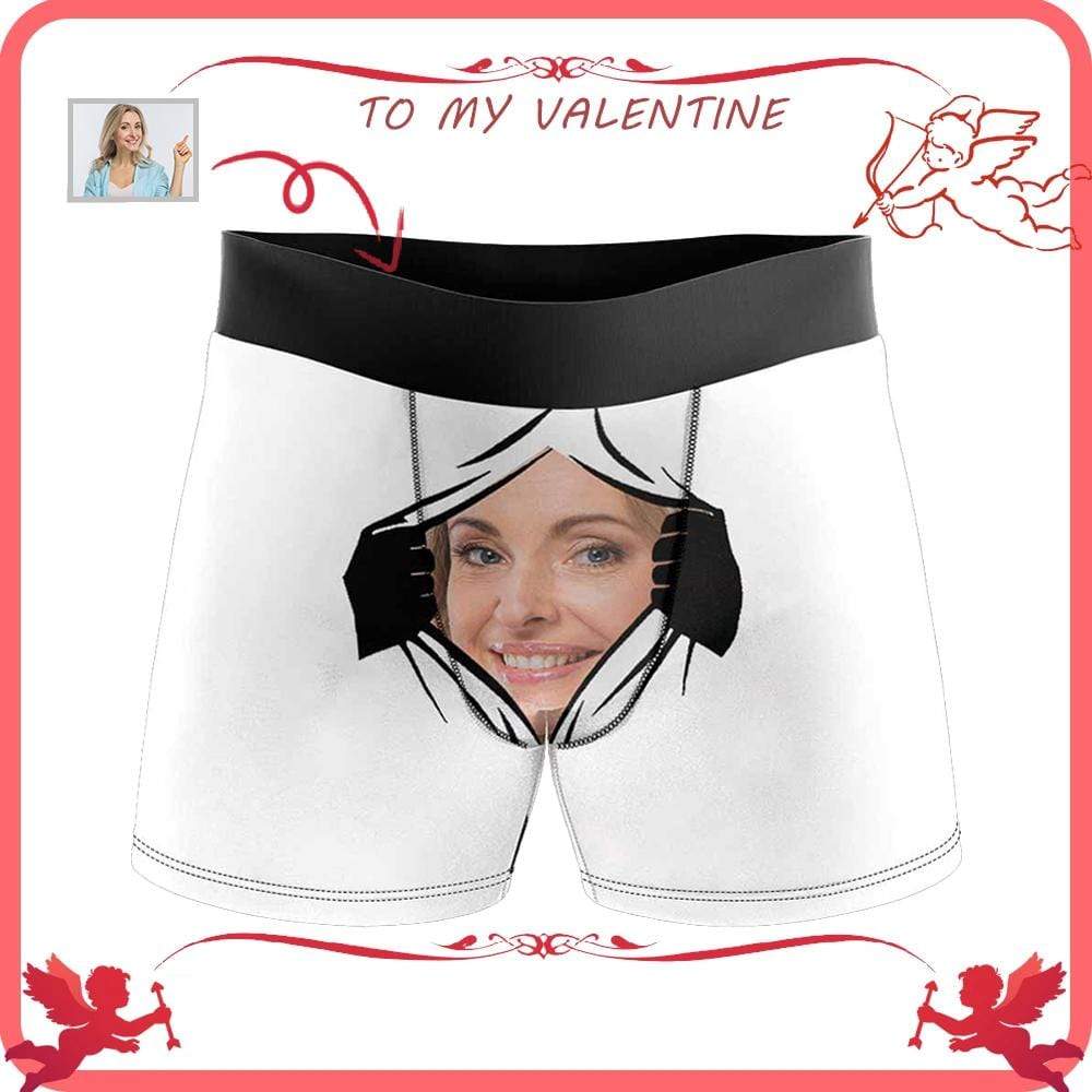  Custom Girlfriend Face Pussycat Play with Me Men's All-Over  Print Boxer Briefs Multi : Clothing, Shoes & Jewelry